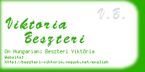 viktoria beszteri business card